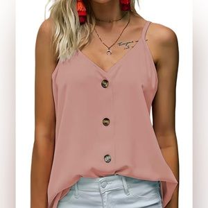 Boutique Sleeveless V Neck Cami Top Size Medium